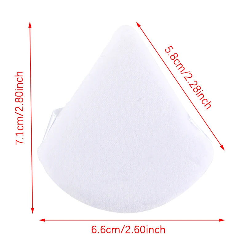 Triangle Velvet Powder Puff Reusable Mini Makeup Sponge
