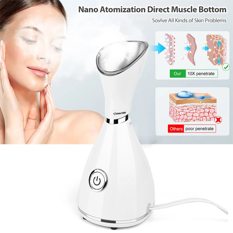 Nano Ionic Face Steamer Professional Facial Mist Sprayer