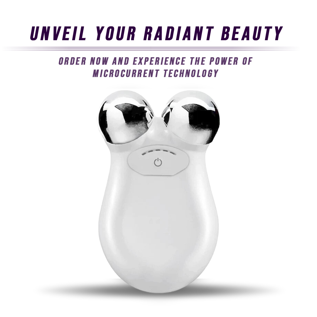 Rechargeable microcurrent toning device for anti aging skincare