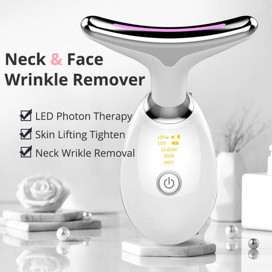 EMS Thermal Neck Lifting Massager Microcurrent Wrinkle Remover