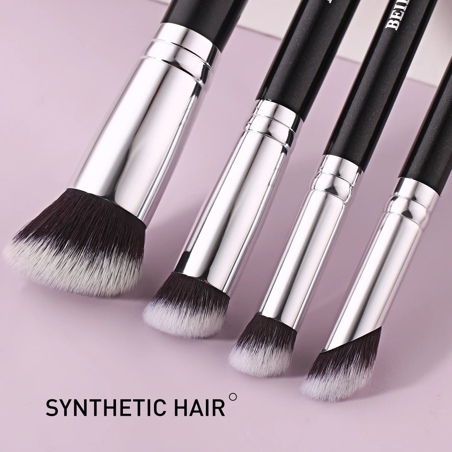 Professional Concealer Brush Set BEILI Flat & Angled Brushes