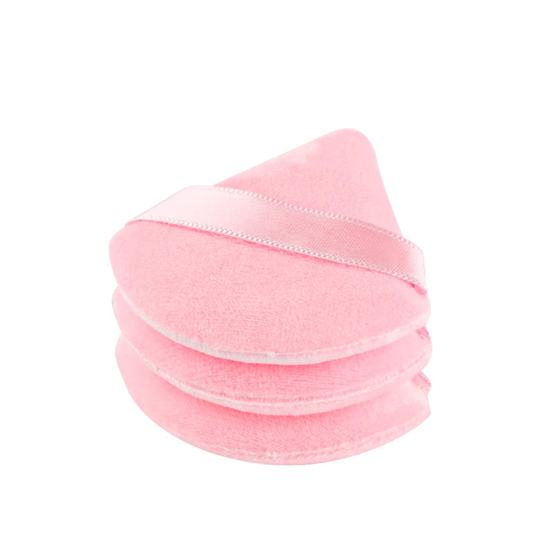 Triangle Velvet Powder Puff Reusable Mini Makeup Sponge