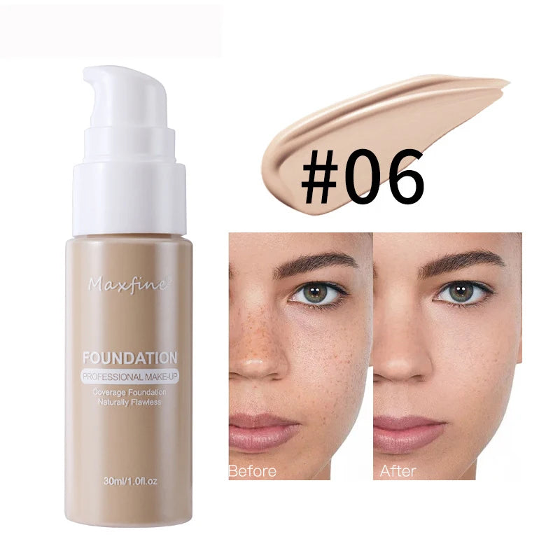 💄 Product Title:  Liquid Foundation & Concealer – Waterproof, Sweat-Resistant, Long-Lasting Professional Makeup