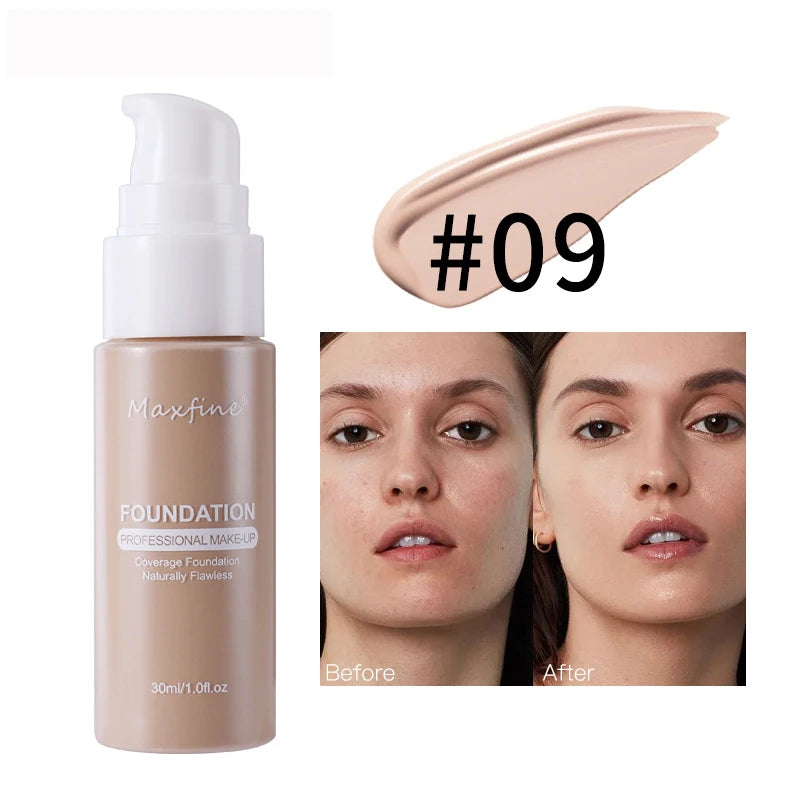 💄 Product Title:  Liquid Foundation & Concealer – Waterproof, Sweat-Resistant, Long-Lasting Professional Makeup