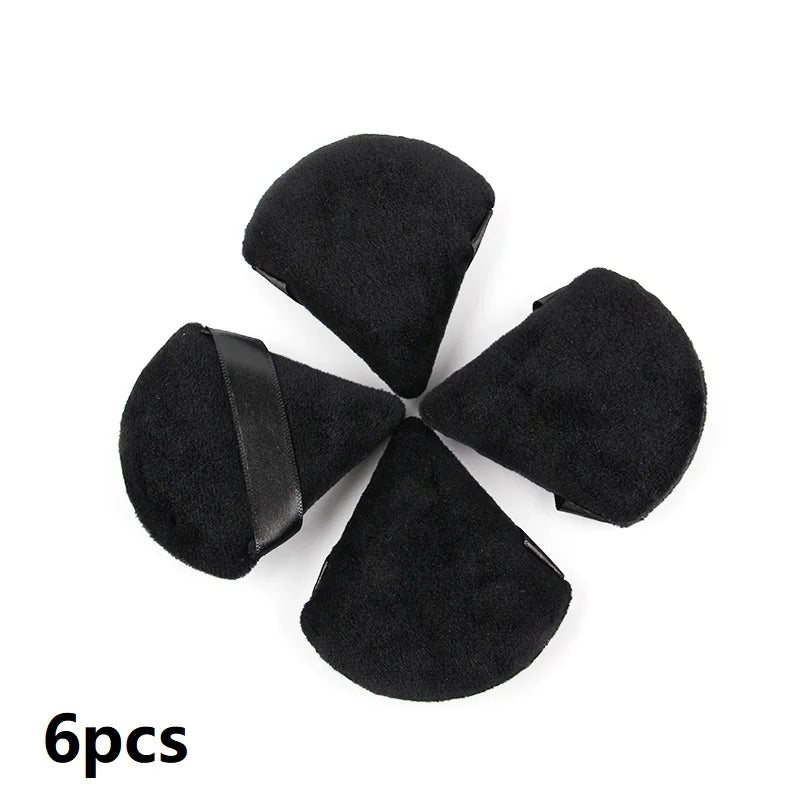 Triangle Velvet Powder Puff Reusable Mini Makeup Sponge