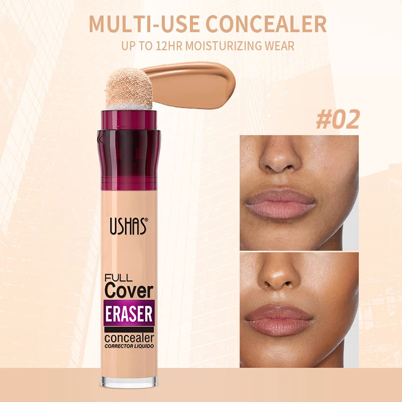 USHAS Liquid Concealer 12-Color Long Lasting Makeup