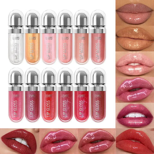 Mirror Shine Liquid Lipstick Set USHAS 12-Color Gloss