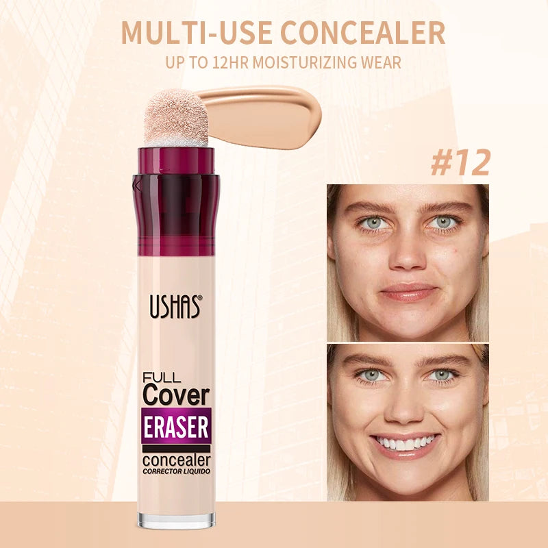 USHAS Liquid Concealer 12-Color Long Lasting Makeup