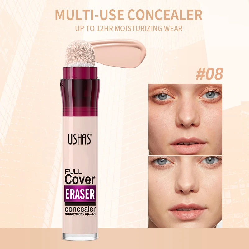 USHAS Liquid Concealer 12-Color Long Lasting Makeup