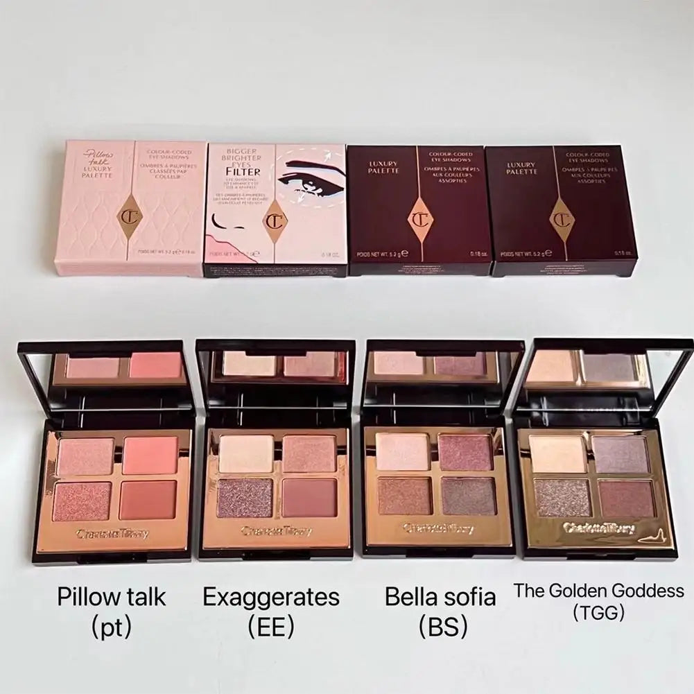 Charlotte Tilbury 4-color Eyeshadow Palette Delicate Long-lasting Color Brightens Makeup And Creates 3-dimensional Eye Makeup