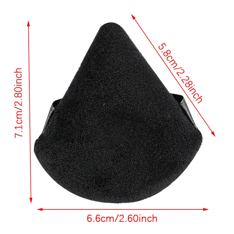 Triangle Velvet Powder Puff Reusable Mini Makeup Sponge