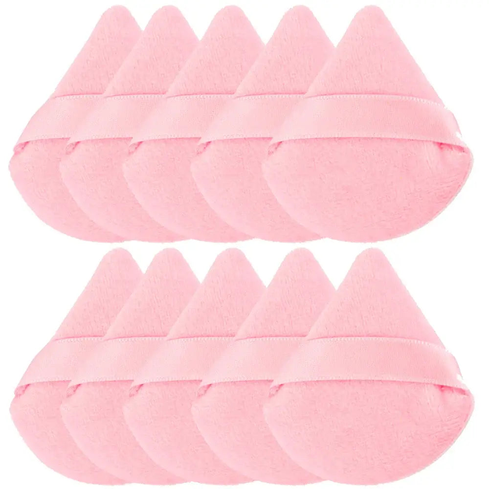 Triangle Velvet Powder Puff Reusable Mini Makeup Sponge