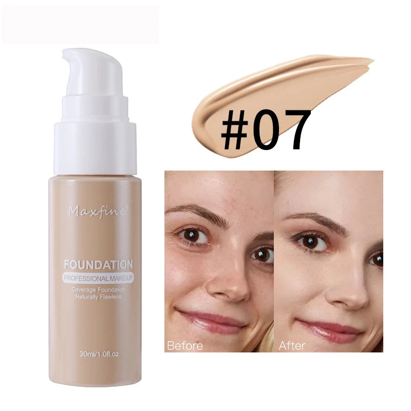💄 Product Title:  Liquid Foundation & Concealer – Waterproof, Sweat-Resistant, Long-Lasting Professional Makeup