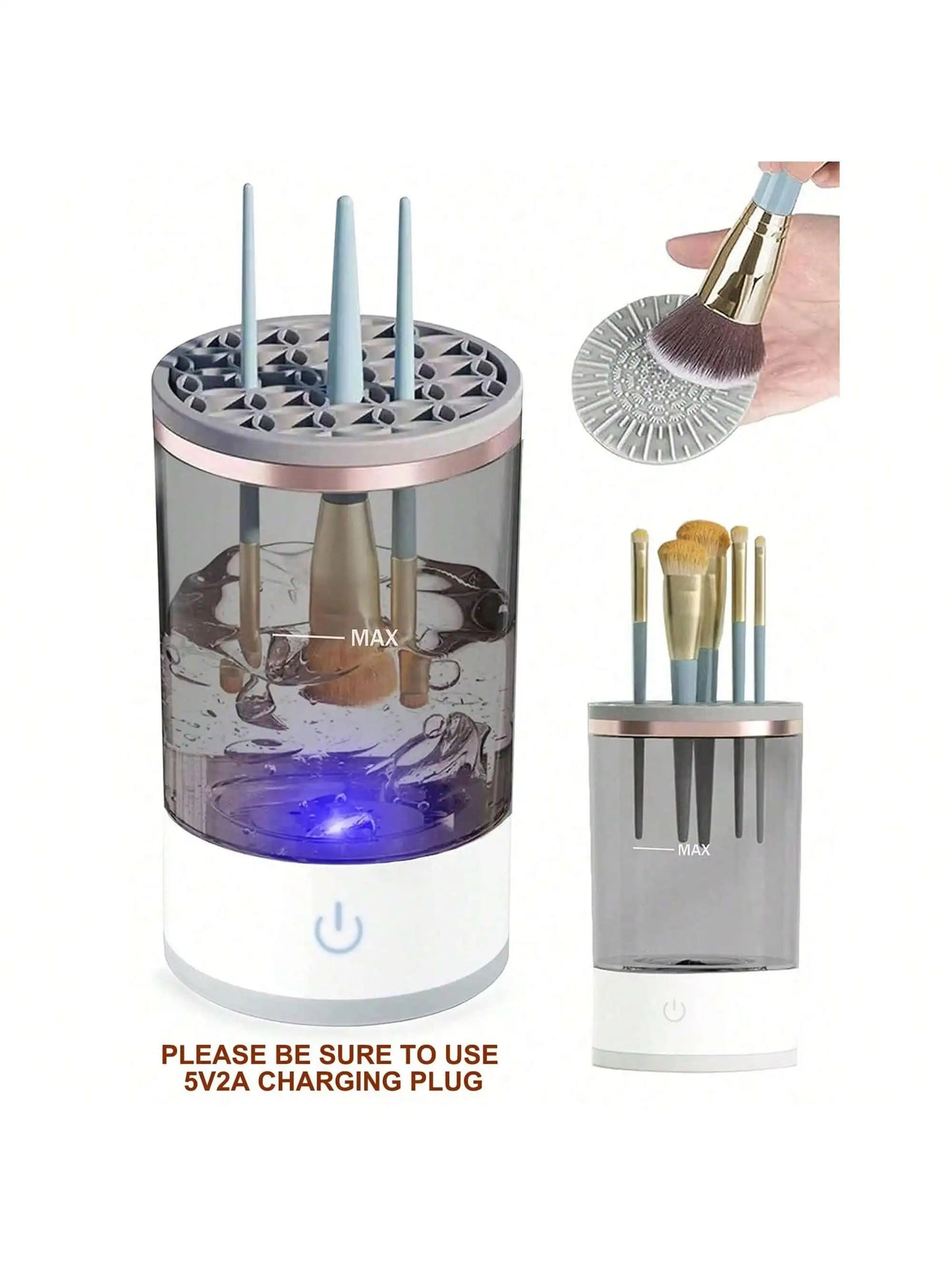 Electric Makeup Brush Cleaner Spinner and Dryer cleaning
