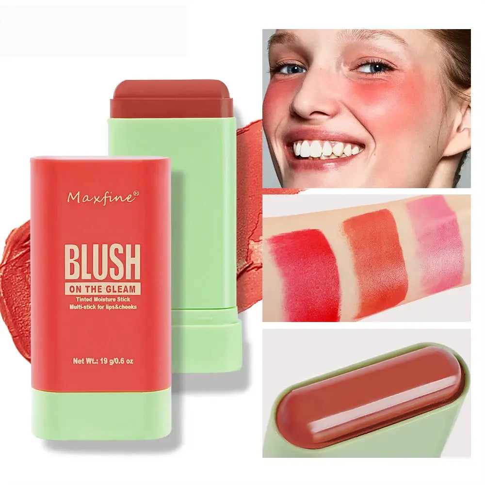 Multi functional blush stick for cheeks lips and eyes
