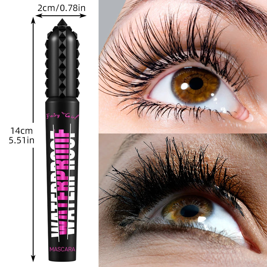 🖤 Product Title:  4D Waterproof Black Mascara – Lengthening & Volumizing Lash Extension Effect | Korean Makeup