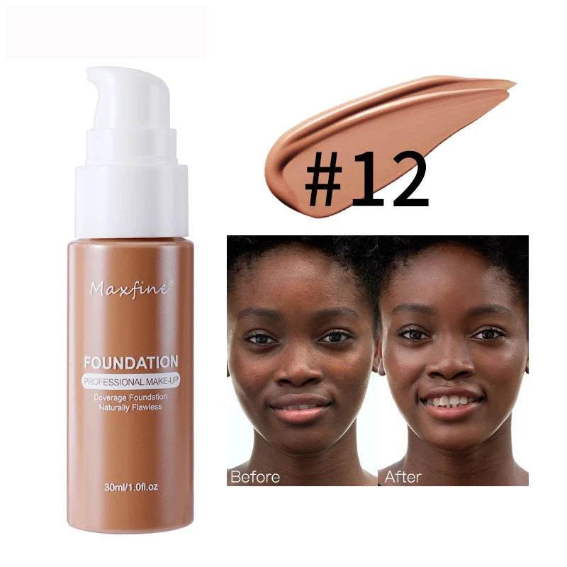 💄 Product Title:  Liquid Foundation & Concealer – Waterproof, Sweat-Resistant, Long-Lasting Professional Makeup