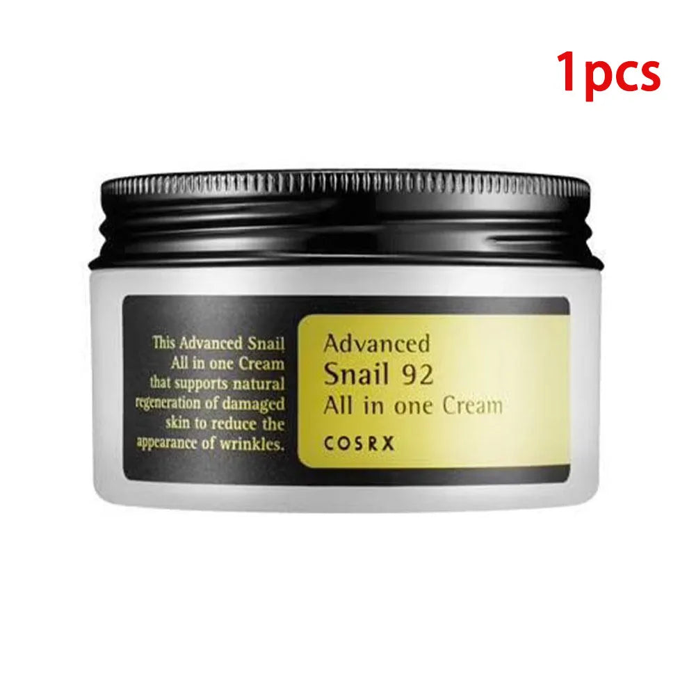 🧴 Product Title:  Advanced Snail Essence Skin Care Set – Collagen 92 Face Cream, Toner, Cleanser & Sunscreen for Sensitive Skin