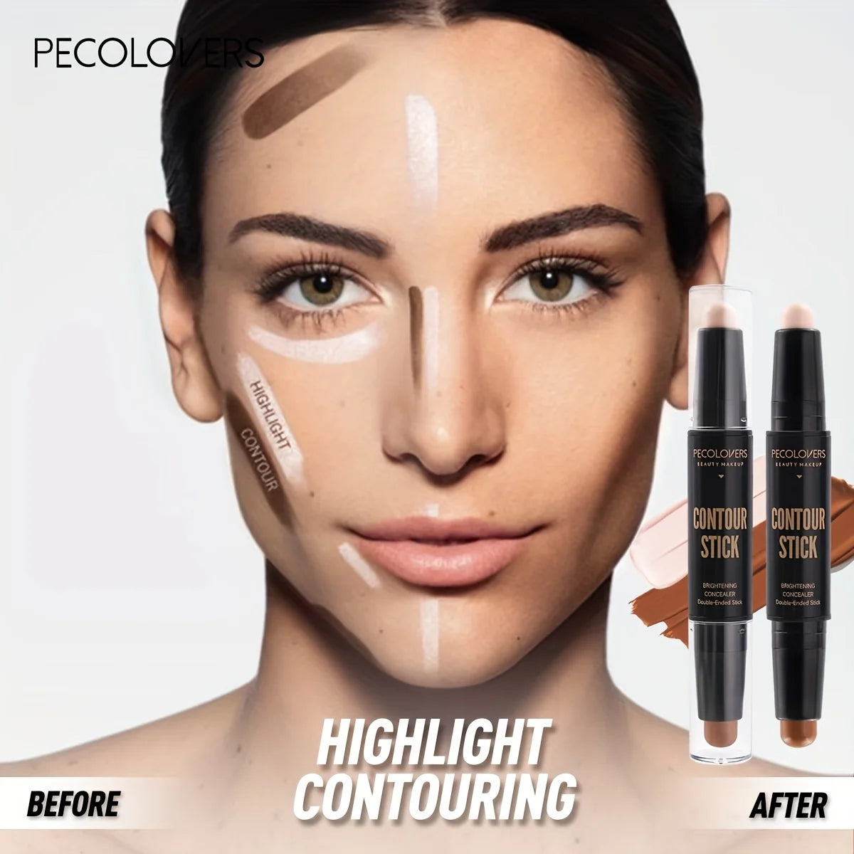 Face Concealer Contouring Cream for Bronzer and Foundation