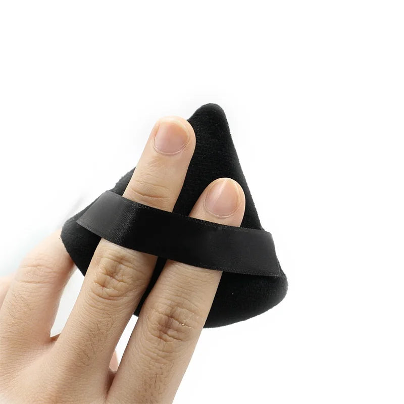 Triangle Velvet Powder Puff Reusable Mini Makeup Sponge