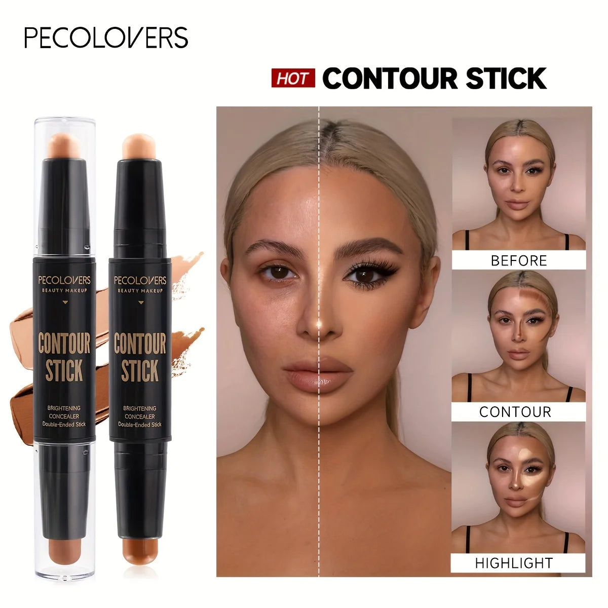 Face Concealer Contouring Cream for Bronzer and Foundation