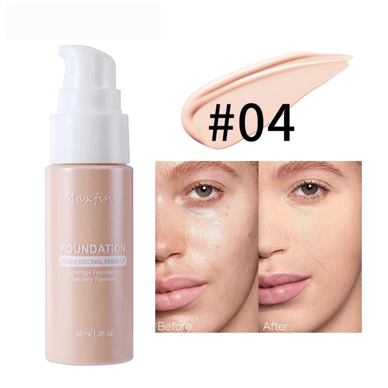 💄 Product Title:  Liquid Foundation & Concealer – Waterproof, Sweat-Resistant, Long-Lasting Professional Makeup