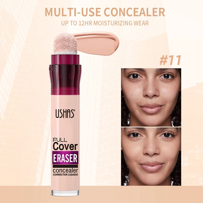 USHAS Liquid Concealer 12-Color Long Lasting Makeup