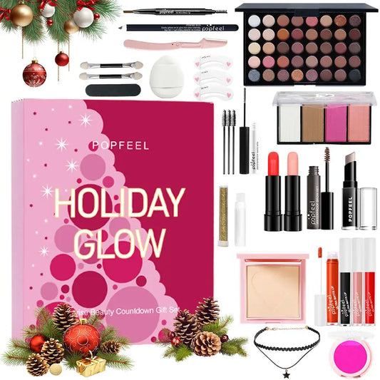 POPFEEL beauty countdown gift box with 24 makeup surprises