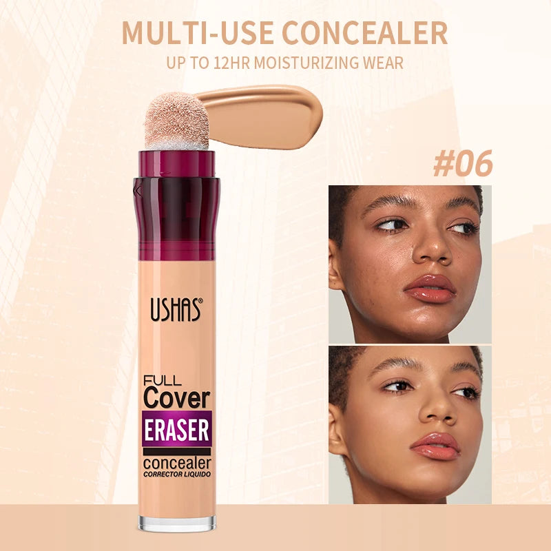 USHAS Liquid Concealer 12-Color Long Lasting Makeup