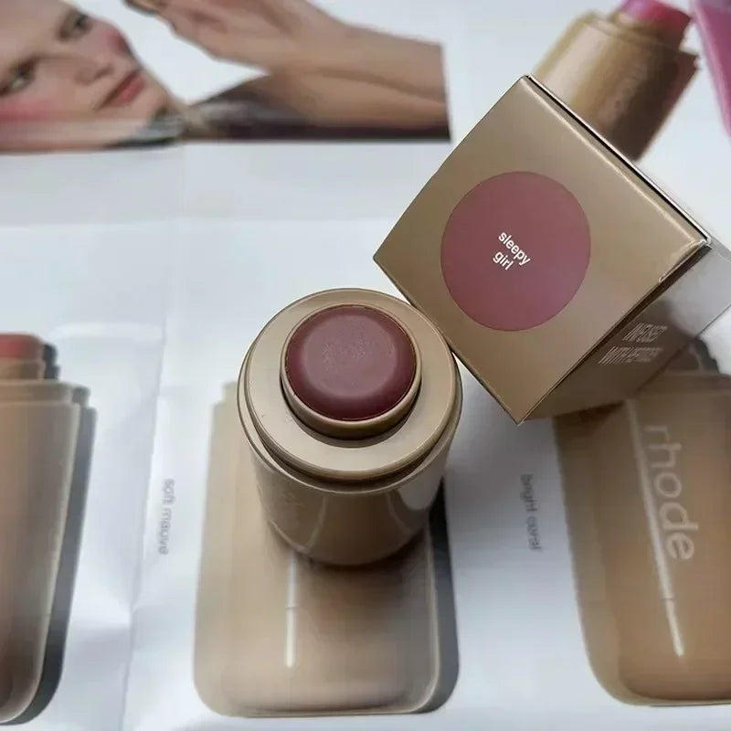 Makeup Cream Blusher and Lip Gloss Stick Multi-Use Color