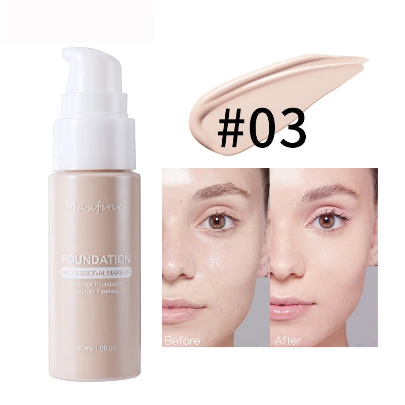 💄 Product Title:  Liquid Foundation & Concealer – Waterproof, Sweat-Resistant, Long-Lasting Professional Makeup