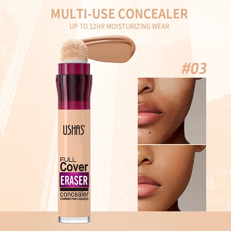 USHAS Liquid Concealer 12-Color Long Lasting Makeup