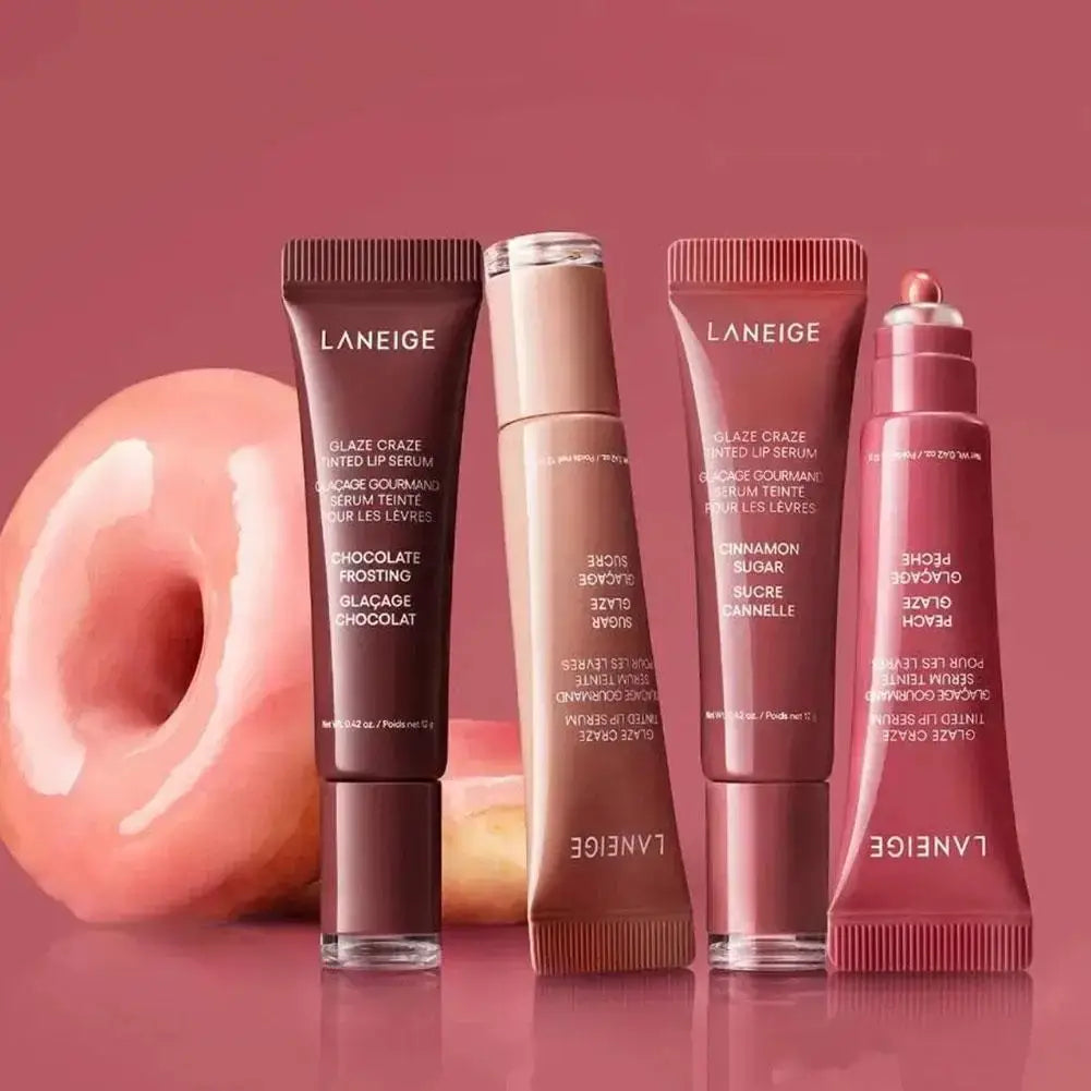 🍩 Product Title:  Donut Colored Lip Balm – Moisturizing Jelly Gloss & Mirror Shine Lip Glaze | Hydrating, Non-Fading Lip Oil