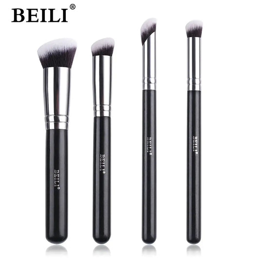 Professional Concealer Brush Set BEILI Flat & Angled Brushes