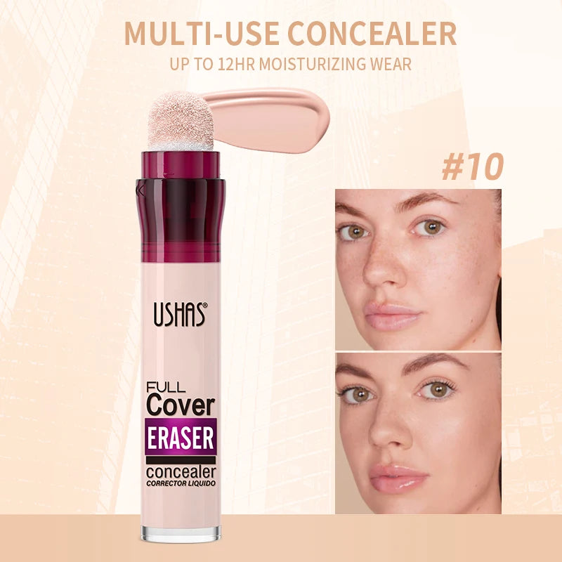 USHAS Liquid Concealer 12-Color Long Lasting Makeup