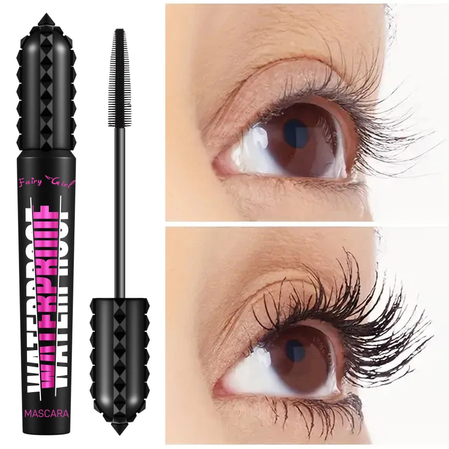 🖤 Product Title:  4D Waterproof Black Mascara – Lengthening & Volumizing Lash Extension Effect | Korean Makeup