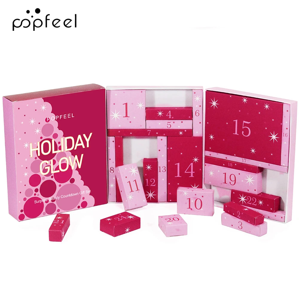 POPFEEL beauty gift box featuring daily makeup essentials