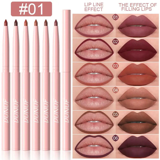Lip Liner Pen Set Long-Lasting Waterproof Lip Gloss Pencils