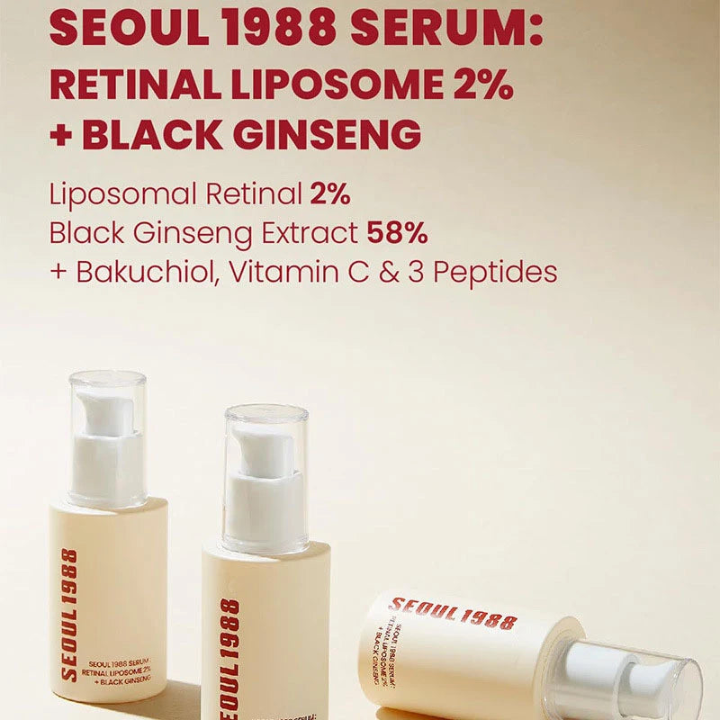 Korean Retinol Face Serum with Ginseng and Vitamin C