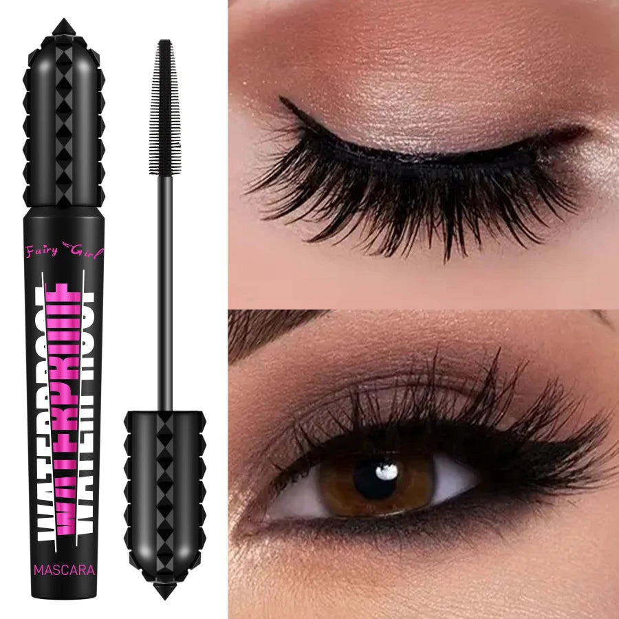 🖤 Product Title:  4D Waterproof Black Mascara – Lengthening & Volumizing Lash Extension Effect | Korean Makeup