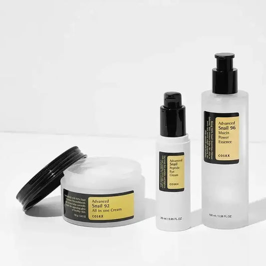 🧴 Product Title:  Advanced Snail Essence Skin Care Set – Collagen 92 Face Cream, Toner, Cleanser & Sunscreen for Sensitive Skin