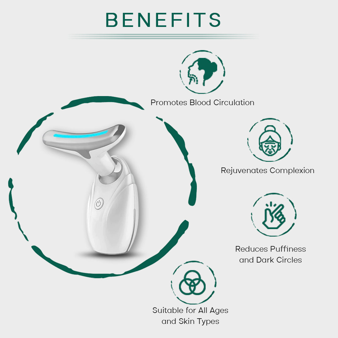 Modern white electronic device with green circular frame